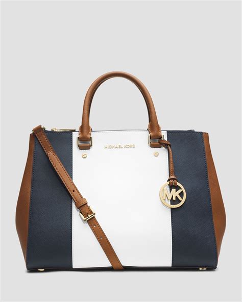 michael kors jet set tote navy stripe|Michael Kors jet set saffiano.